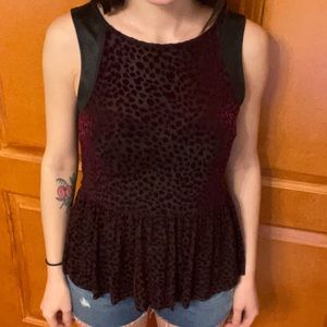 Potter’s Pot Leopard Print Blouse (Size S)